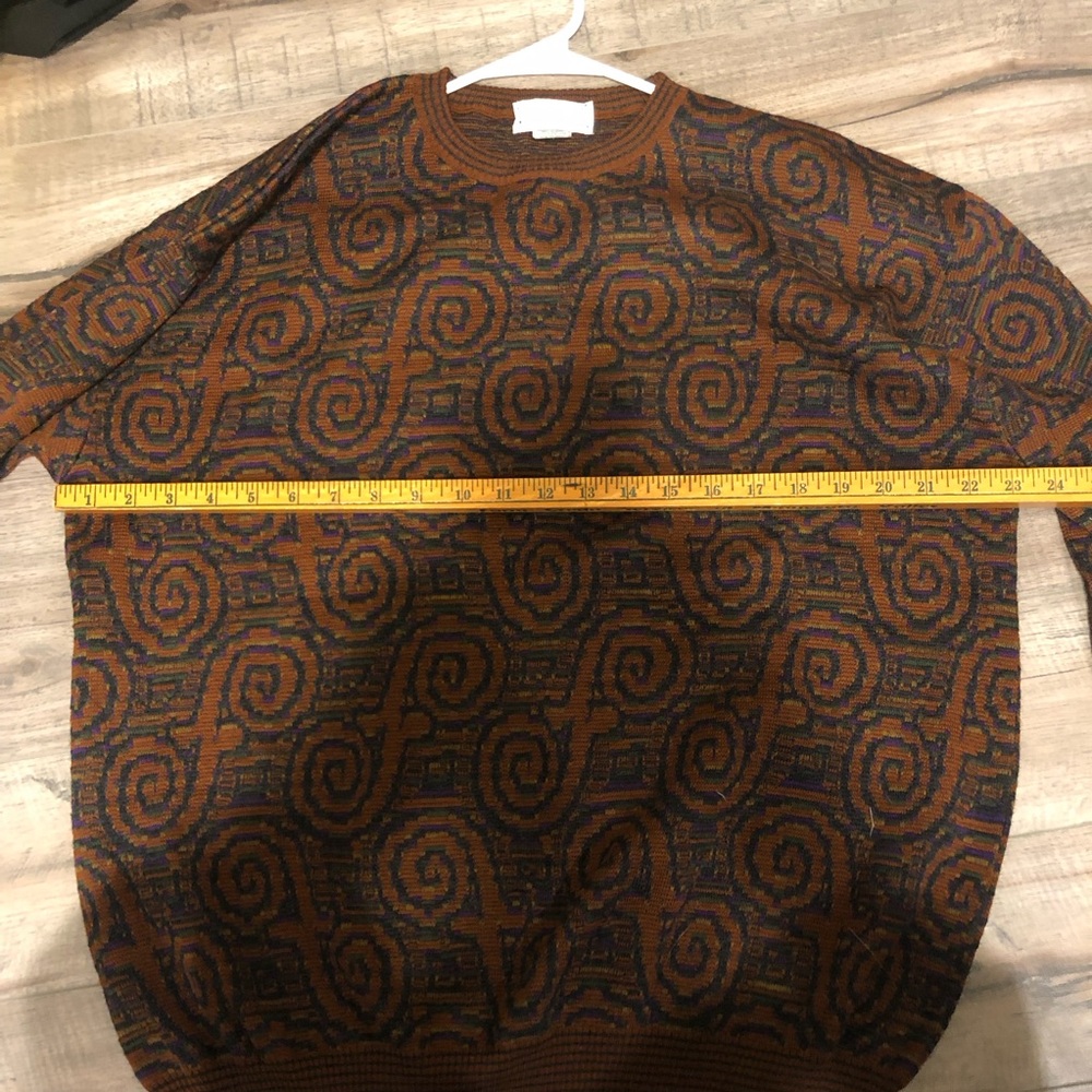 Tricots St. Raphael Vintage Multicolor Wool Sweater Sz L - Picture 3 of 4